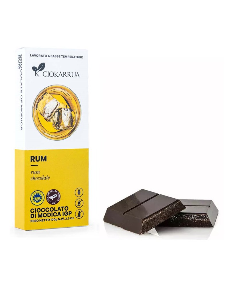 Cioccolato di Modica IGP al RUM